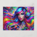 Recherche de jolie fille cartes postales Coloré
