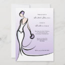 Recherche de lilac bridal shower invitations Élégante