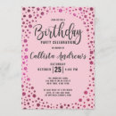 Recherche de rose de fuchsia invitations Simple