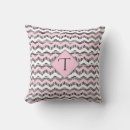 Recherche de chevron rose coussins Moderne