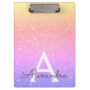 Suche nach lila rosa klemmbrett Monogramm