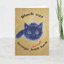 Suche nach katzen viel glück karten Schwarze katze