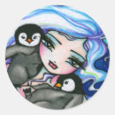 Suche nach baby penguin aufkleber Schnee