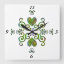 Recherche de fleur de lis horloges Vert