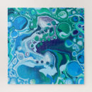 Recherche de numérique art puzzles Bleu