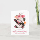 Recherche de panda valentine cartes postales Mignonne