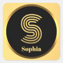 Suche nach monogramm s aufkleber Schwarz