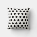 Recherche de pois noir et blanc coussins Design