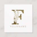 Suche nach monogramm f visitenkarten Blume