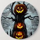Recherche de nuit de halloween badges Éffrayant
