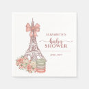 Recherche de paris romantique serviettes Baby shower français