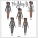 Recherche de cheveux naturels autocollants Afro américain