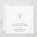 Recherche de menu mariage réception invitations Noir et blanc