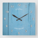 Recherche de bois peint horloges Bleu