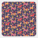 Recherche de chevaux colorés autocollants Nature