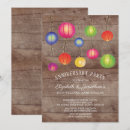 Recherche de lampions invitations Bois rustique