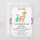 Recherche de chevron rose invitations C'est une fille