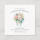 Recherche de fleurs vintages cartes visite Élégant