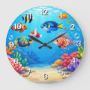 Suche nach wanduhr mit tropischen fischen wanduhren Ozean