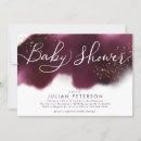 Recherche de burgundy baby shower invitations Élégant
