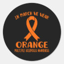 Recherche de sclérose en autocollants Sensibilisation au ms