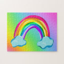 Recherche de dessin coloré puzzles Arc en ciel