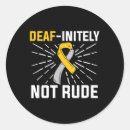 Suche nach deaf aufkleber Bewusstsein