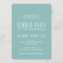 Recherche de natation invitations Turquoise