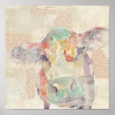 Recherche de vache colorée posters Ferme