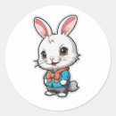 Recherche de lapin rose autocollants Adorable