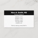 Recherche de patient cartes visite Clinique