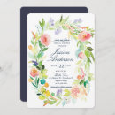 Recherche de wreath bridal shower invitations Aquarelle