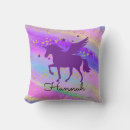 Recherche de licorne pastel coussins Coloré