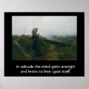 Suche nach einsamkeit poster Ölmalerei