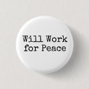 Recherche de paix badges Protestation