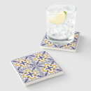 Recherche de motif marocain dessous de verres Bleu