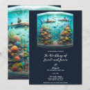 Recherche de poissons mariage invitations Océan
