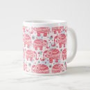 Recherche de éléphant rouge tasses Abstrait