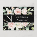 Recherche de floral save the date cartes postales Typographie