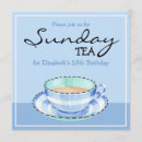 Recherche de café thé invitations Bleu
