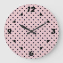 Recherche de pois noir horloges Rose