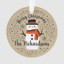 Recherche de bonhomme neige heureux ornements Hiver