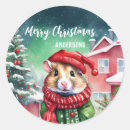 Suche nach niedlicher hamster aufkleber Weihnachten