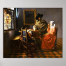 Recherche de verre de vin posters Johannes vermeer