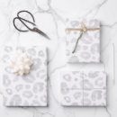 Recherche de léopard blanc papier cadeau Girly