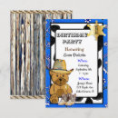 Recherche de sheriff invitations Bleu