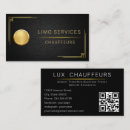 Recherche de limousine cartes visite Transport
