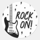 Recherche de guitare noire autocollants Rock