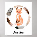 Suche nach personalisiertes kinderzimmer poster Fuchs