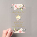 Recherche de théière rose invitations Petite fille